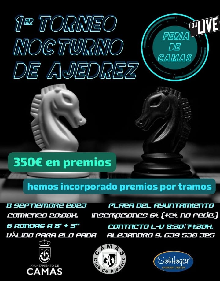 Er Torneo Nocturno De Ajedrez Feria De Camas Club Ajedrez Diagonal