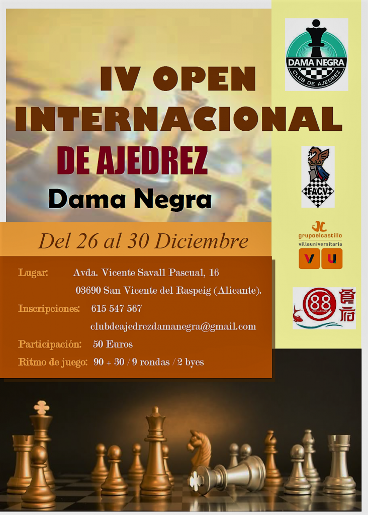 IV Open Internacional de Ajedrez Dama Negra - San Vicente del Raspeig ...